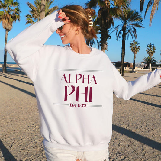 a woman standing on a beach with palm trees in the background