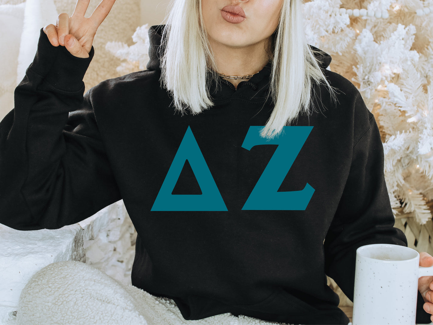 Delta Zeta Back to the Basics Sorority Hoodie _ 635g