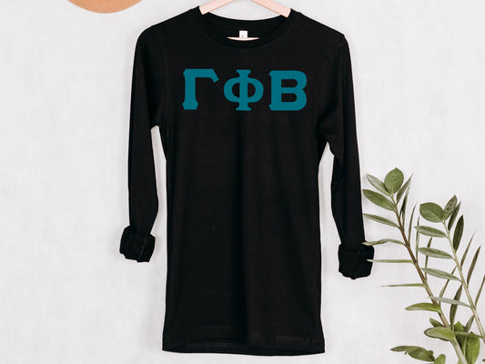 Gamma Phi Beta Back to the Basics Sorority Long Sleeve T-shirt _ 636g