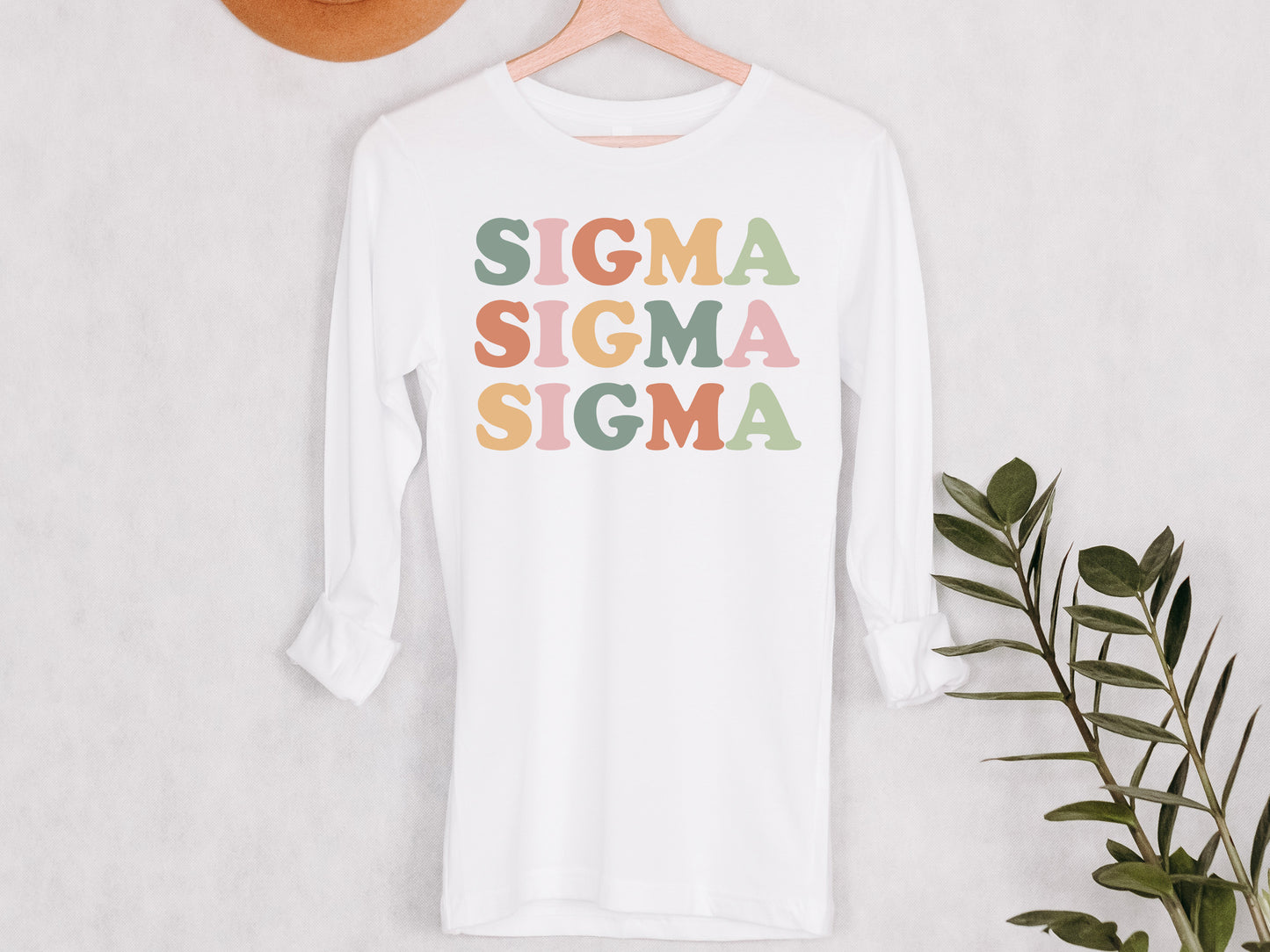 Sigma Sigma Sigma Bright and Proud Sorority Long Sleeve T-shirt _ 437g