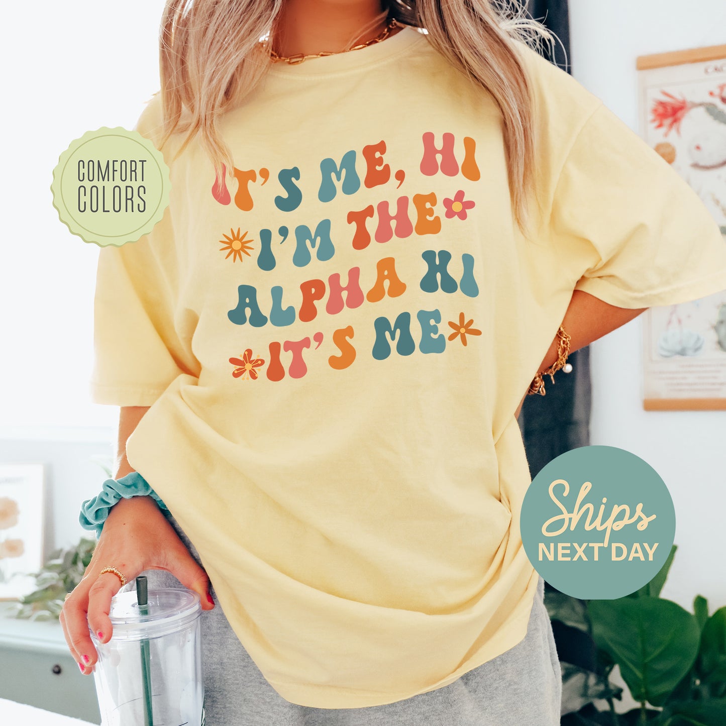 Alpha Xi Delta Style Comfort Colors Sorority T-shirt _ 35999g