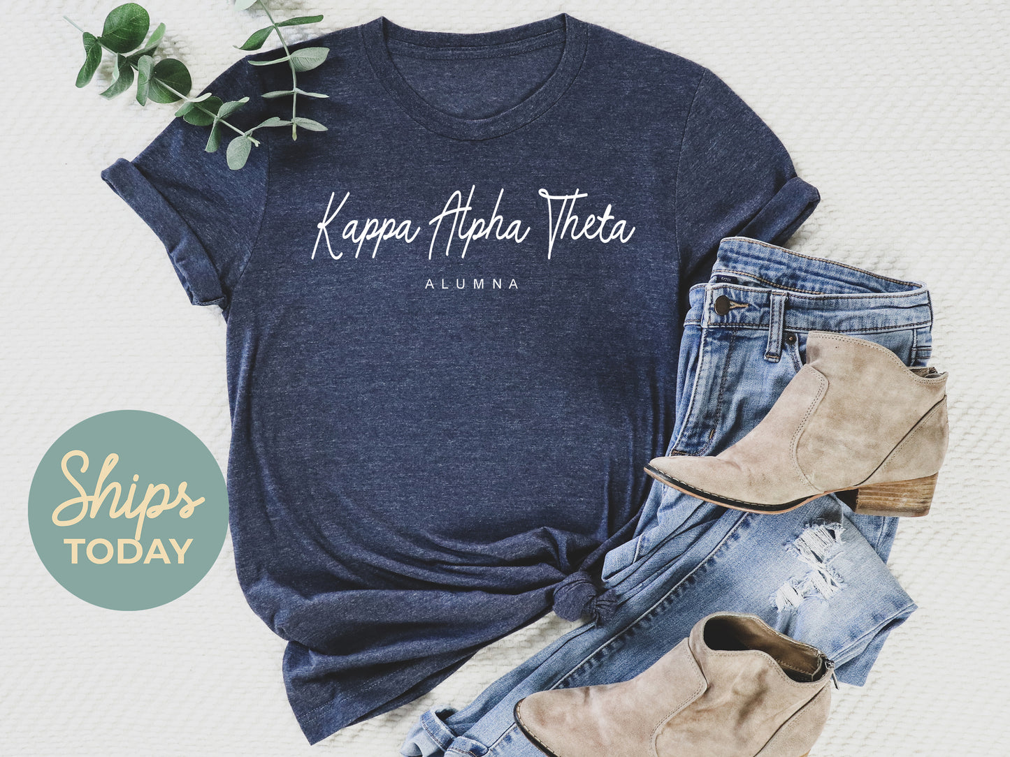Kappa Alpha Theta Flashy Alumna Sorority T-shirt _ 2540g