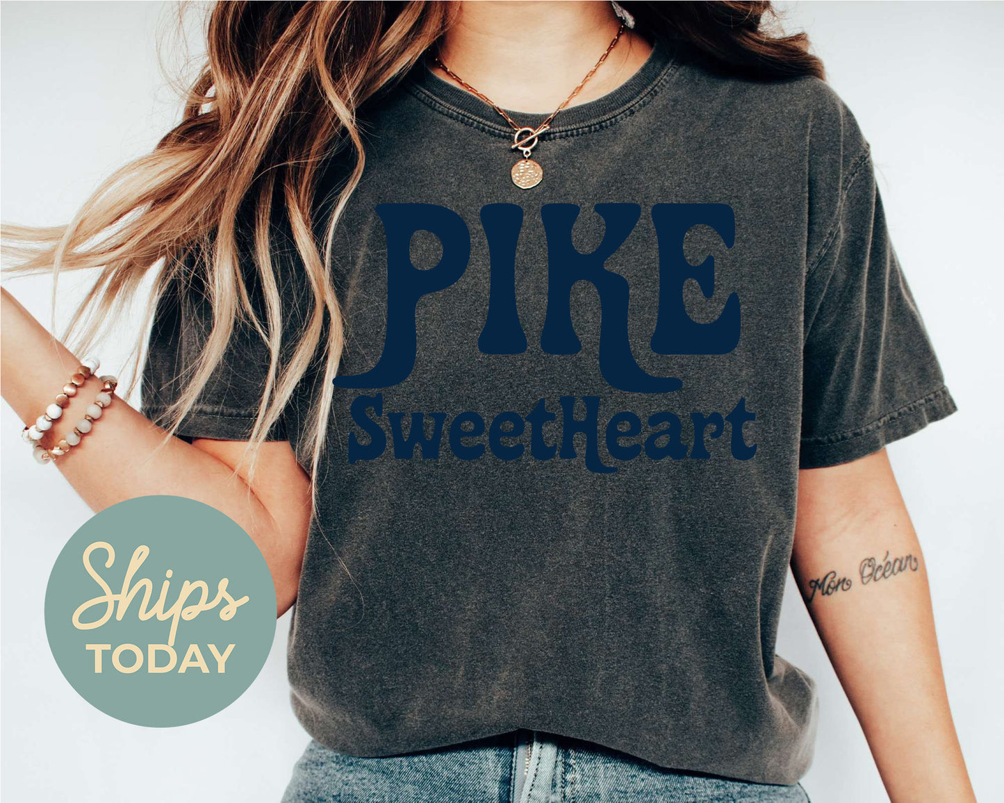 Pi Kappa Alpha Trendy Sweetheart Fraternity T-shirt _ 2007g