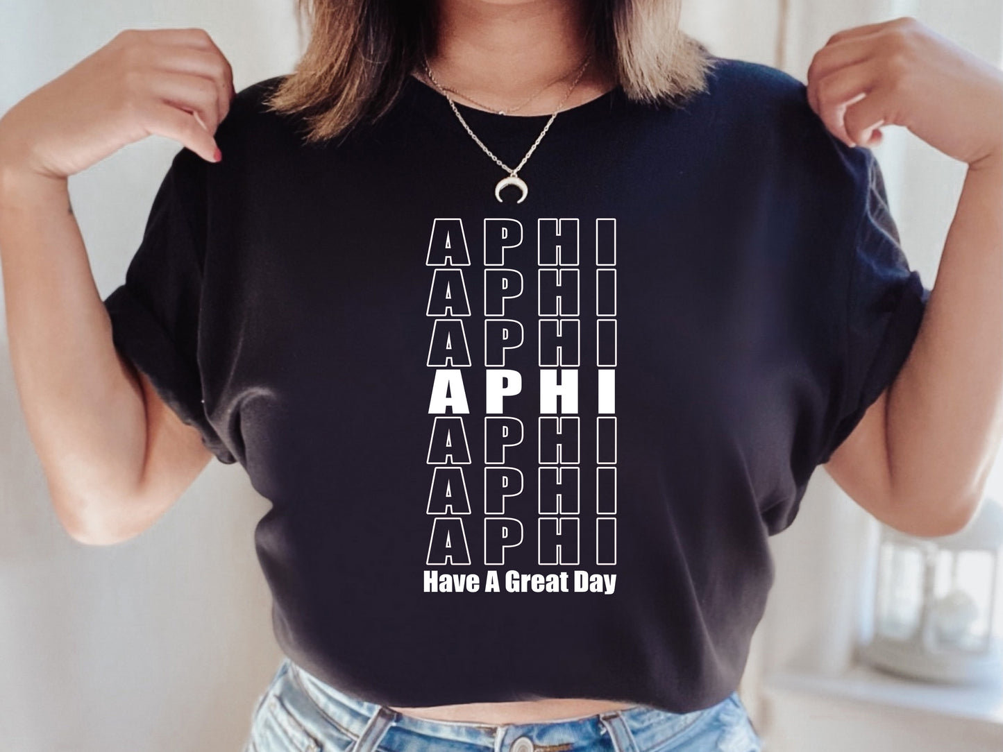 Alpha Phi Have a Great Day Sorority T-shirt _ 2113g