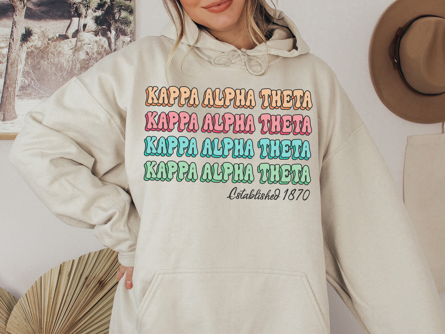 Kappa Alpha Theta Lucy Sorority Hoodie _ 273g