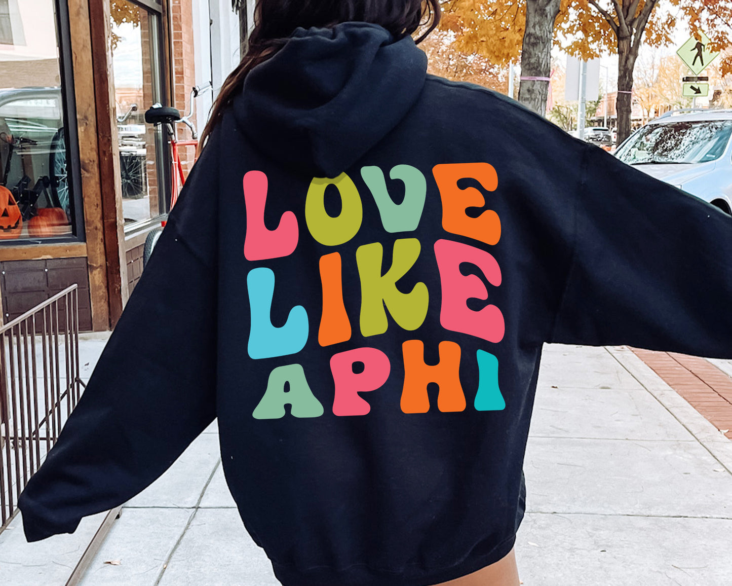 Alpha Phi Blissful and Vibrant Sorority Hoodie _ 33159g