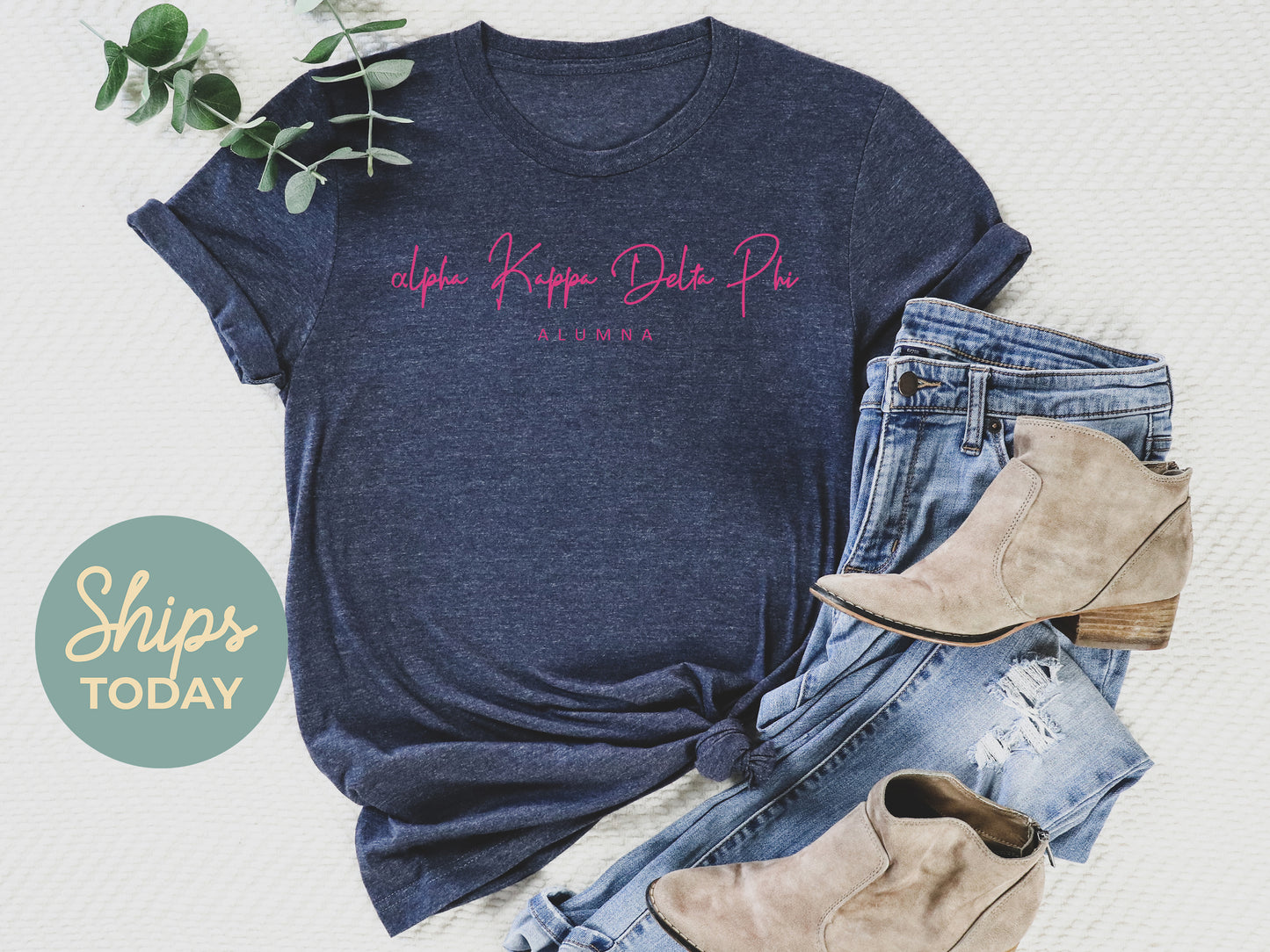 Alpha Kappa Delta Phi Vintage Alumna Sorority T-shirt _ 3495g