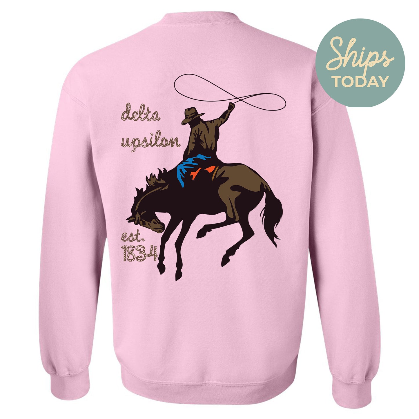 Delta Upsilon Cowboy Fraternity Sweatshirt _ 31189g