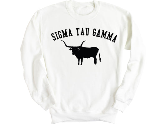 Sigma Tau Gamma Long Horn Fraternity Sweatshirt _ 1550g