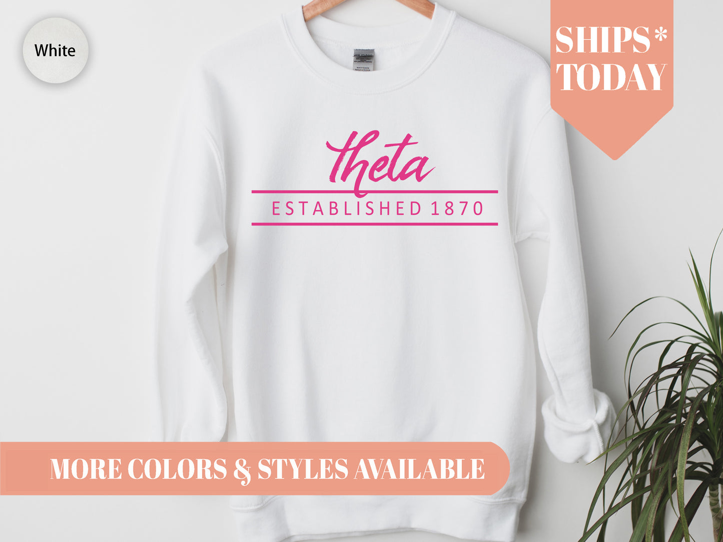 Kappa Alpha Theta All Pink Sorority Sweatshirt _ 767g