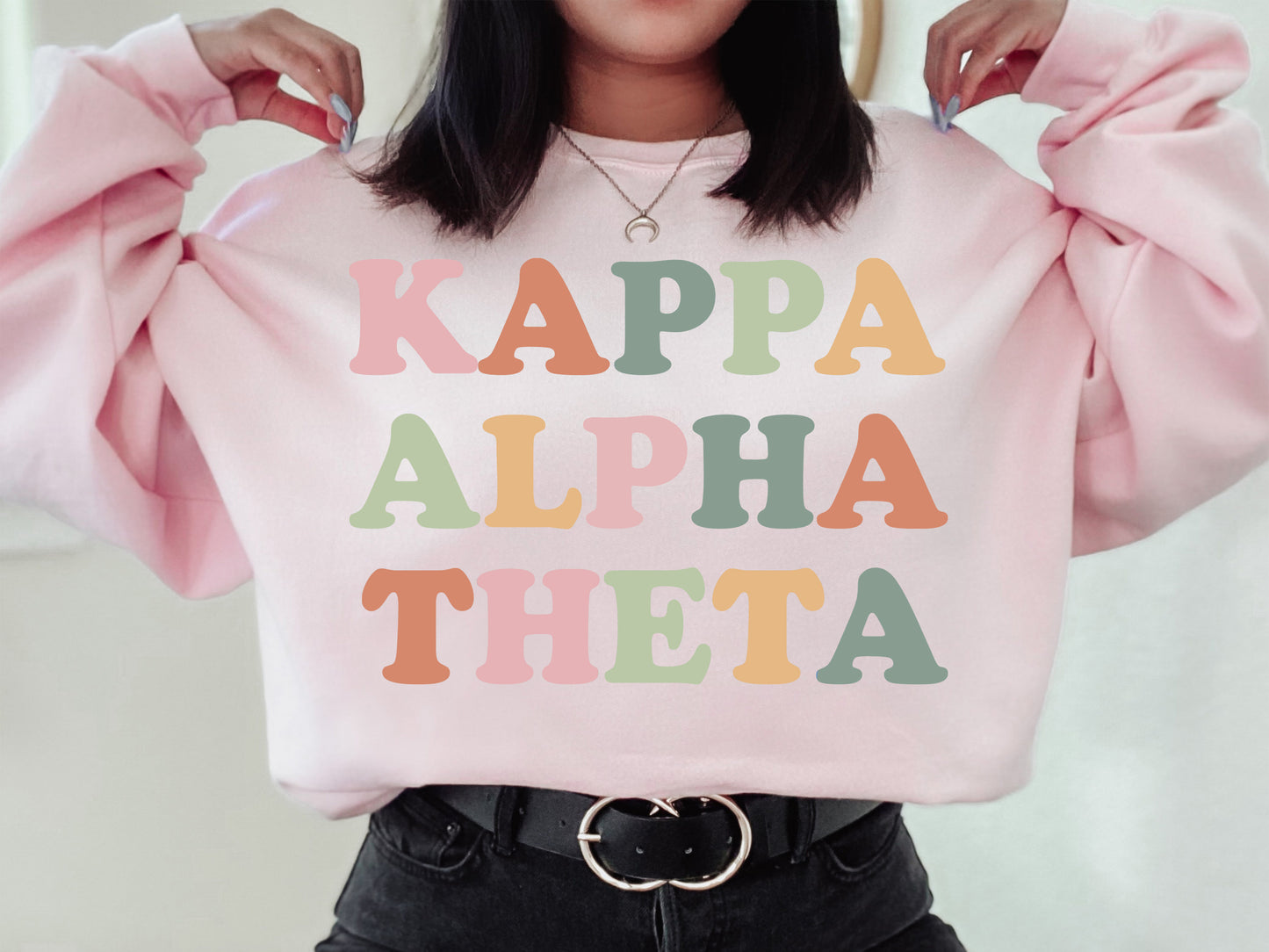 Kappa Alpha Theta Bright and Proud Sorority Sweatshirt _ 429g