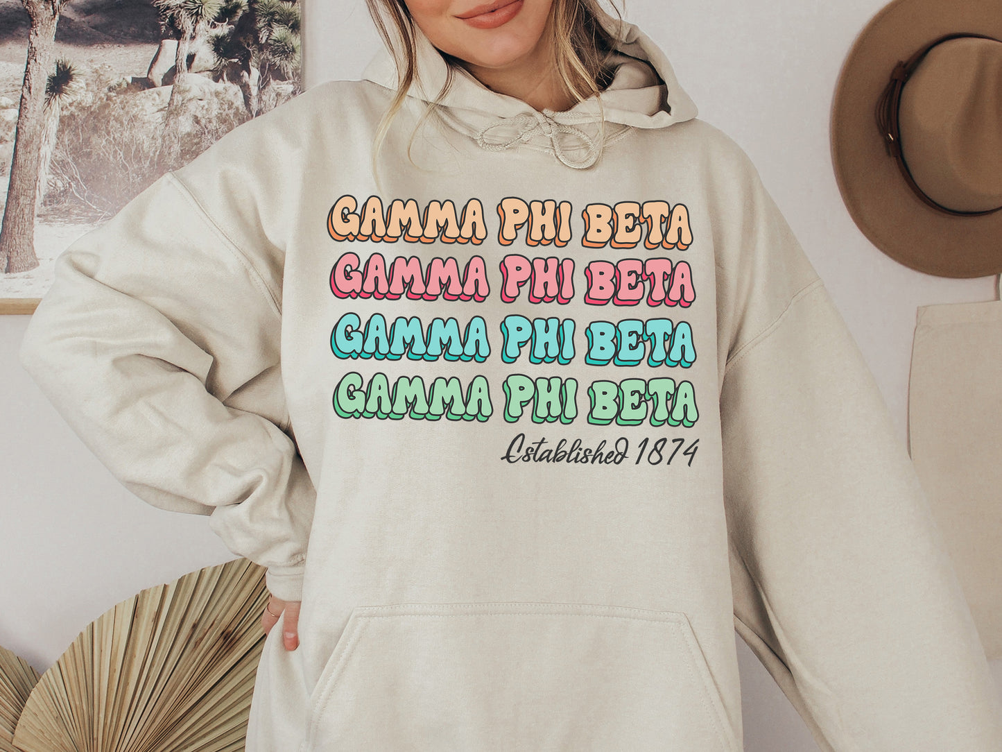 Gamma Phi Beta Lucy Sorority Hoodie _ 272g