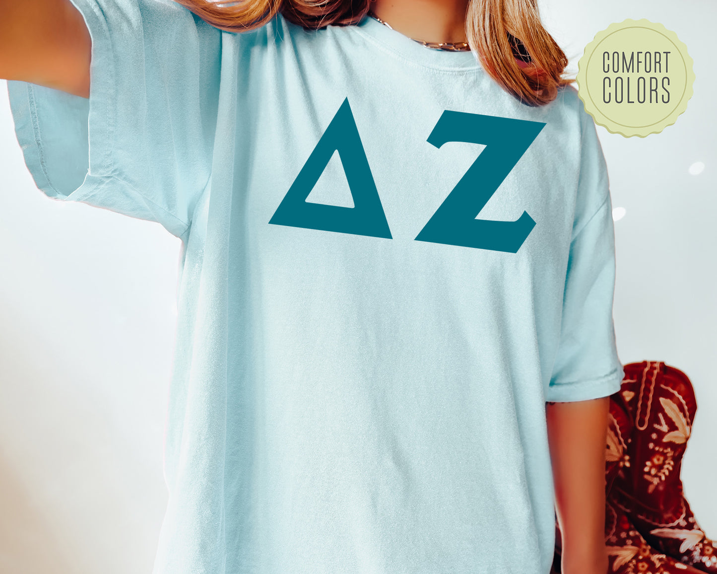 Delta Zeta Back to the Basics Comfort Colors Sorority T-shirt _ 635g