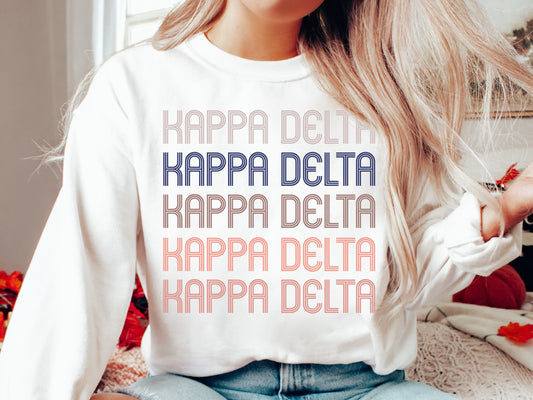 Kappa Delta Greek Glamour Sorority Sweatshirt _ 31108g