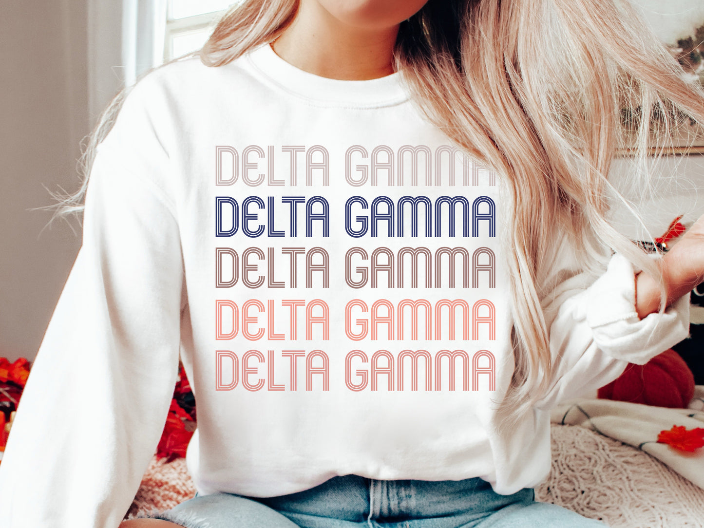 Delta Gamma Greek Glamour Sorority Sweatshirt _ 31103g