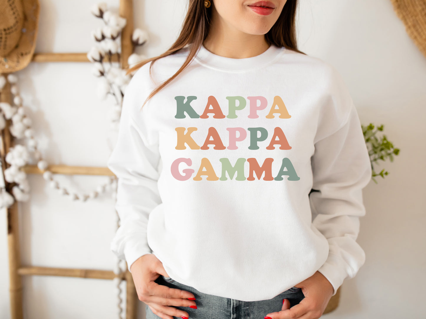 Kappa Kappa Gamma Bright and Proud Sorority Sweatshirt _ 431g