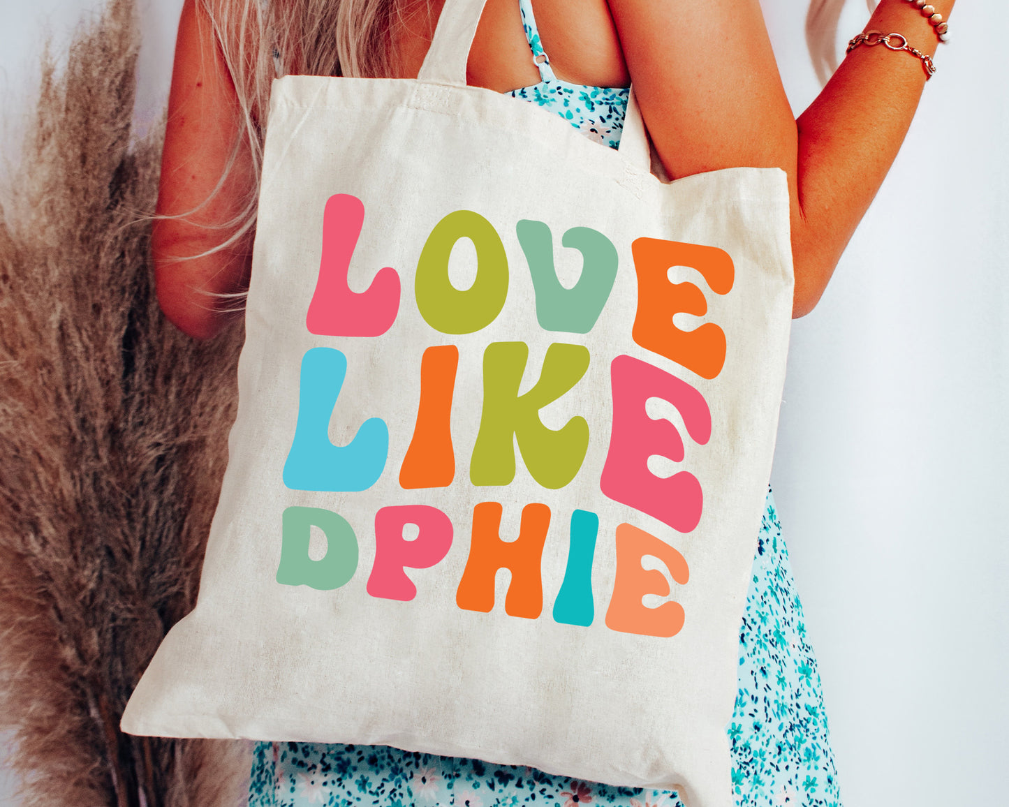Delta Phi Epsilon Love Like Sorority Tote Bag _ 34346g