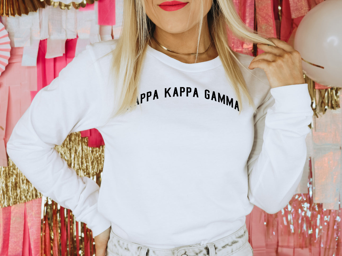 Kappa Kappa Gamma Just Bold Sorority Long Sleeve T-shirt _ 2386g
