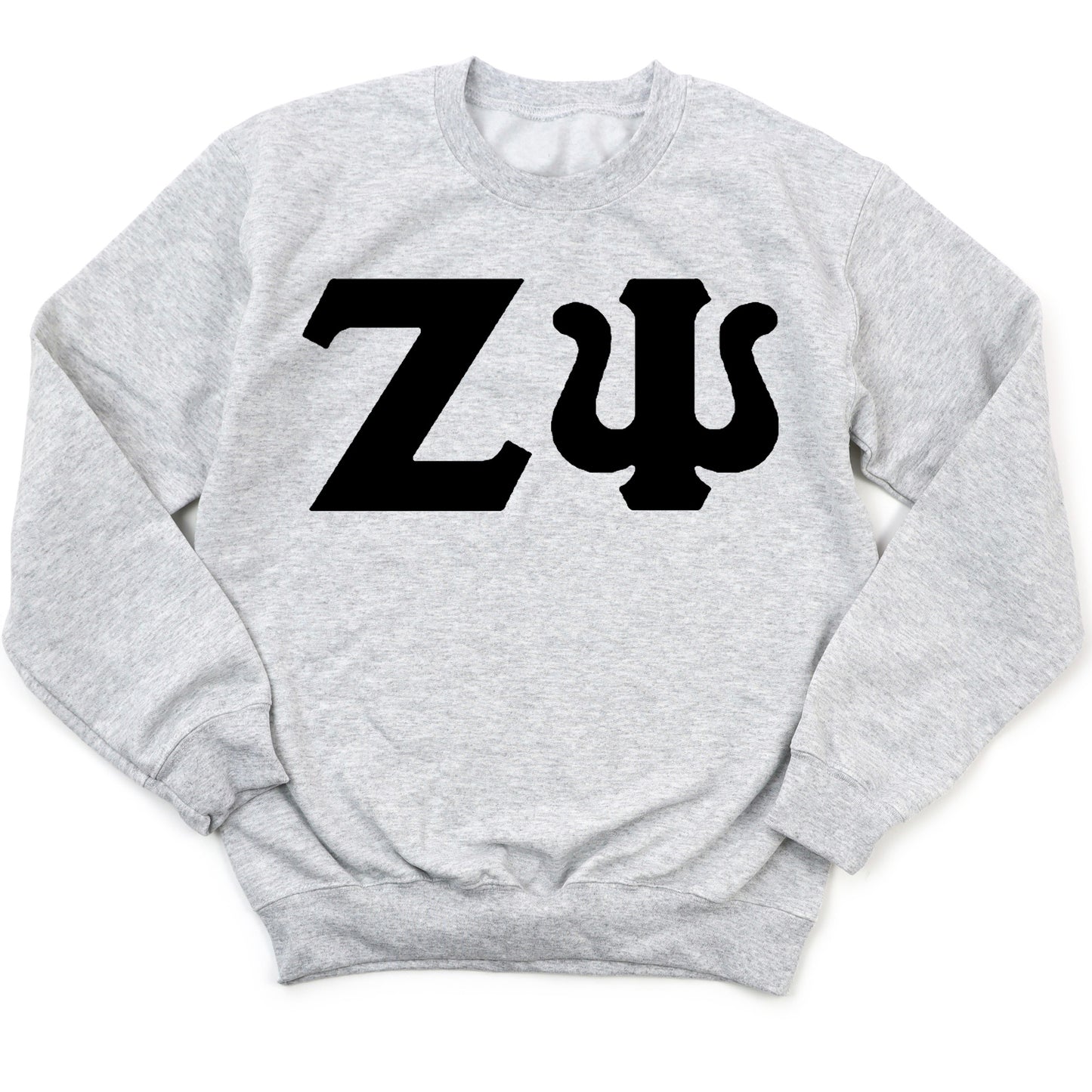 Zeta Psi Black Letters Fraternity Sweatshirt _ 34937g