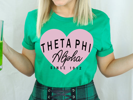 Theta Phi Alpha Pretty in Pink Sorority T-shirt _ 464g