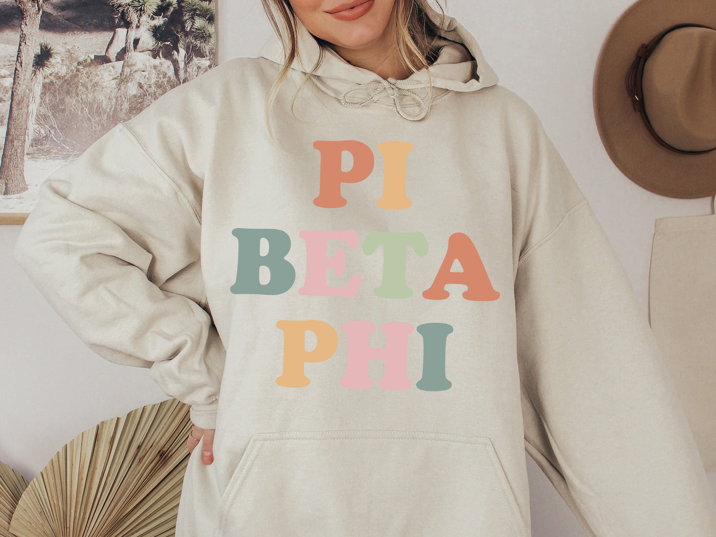 Pi Beta Phi Bright and Proud Sorority Hoodie _ 434g