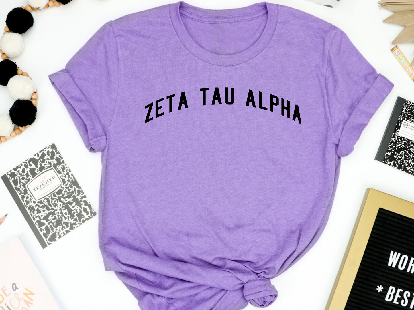 Zeta Tau Alpha Just Bold Sorority T-shirt _ 2394g