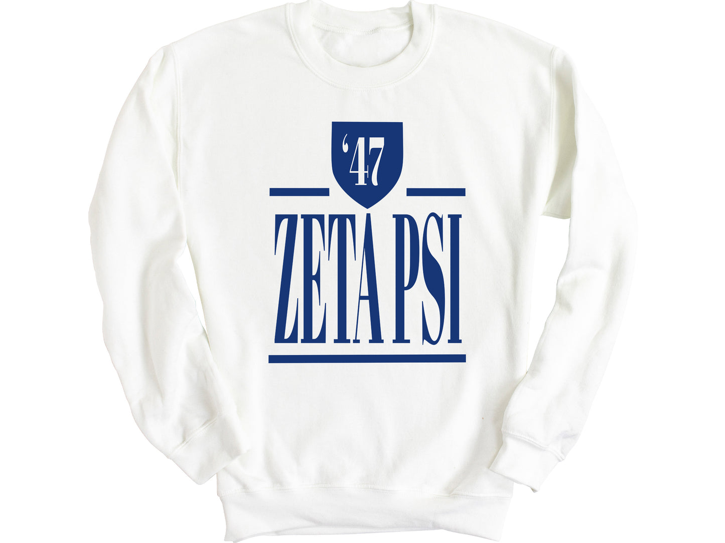 Zeta Psi Shield Fraternity Sweatshirt _ 1213g