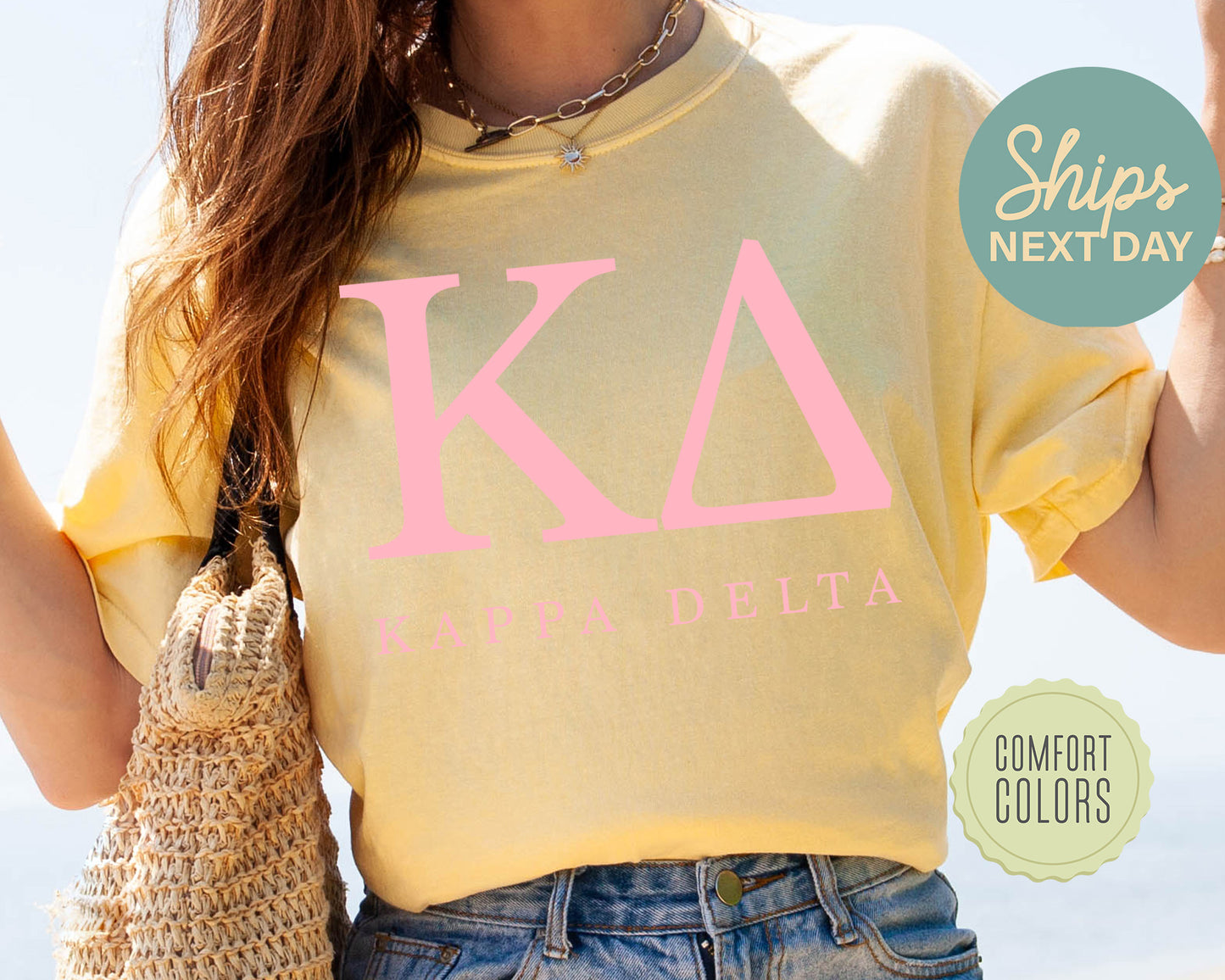Kappa Delta Everything Pink Comfort Colors Sorority T-shirt _ 326g