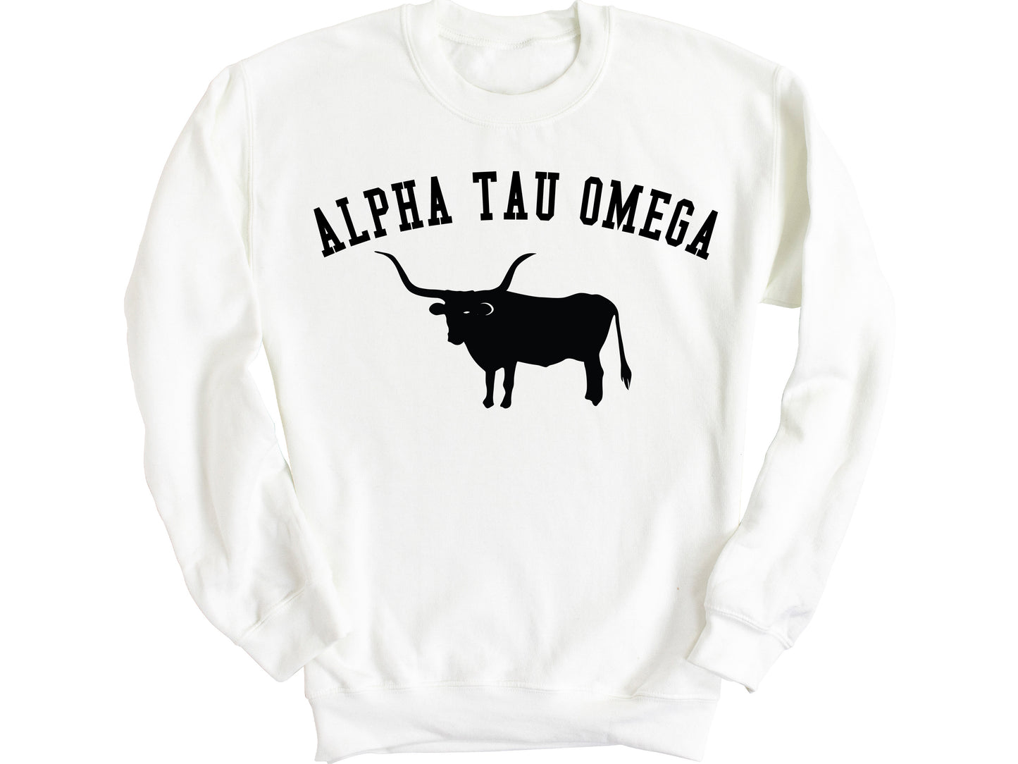 Alpha Tau Omega Long Horn Fraternity Sweatshirt _ 1527g