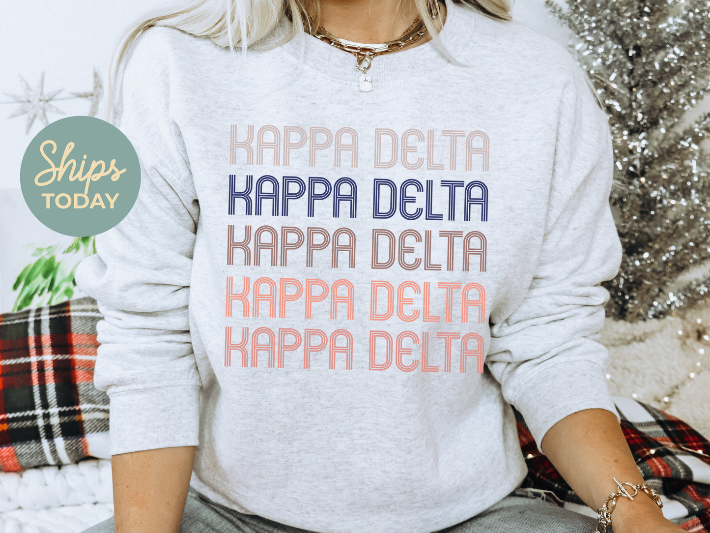 Kappa Delta Greek Glamour Sorority Sweatshirt _ 31108g