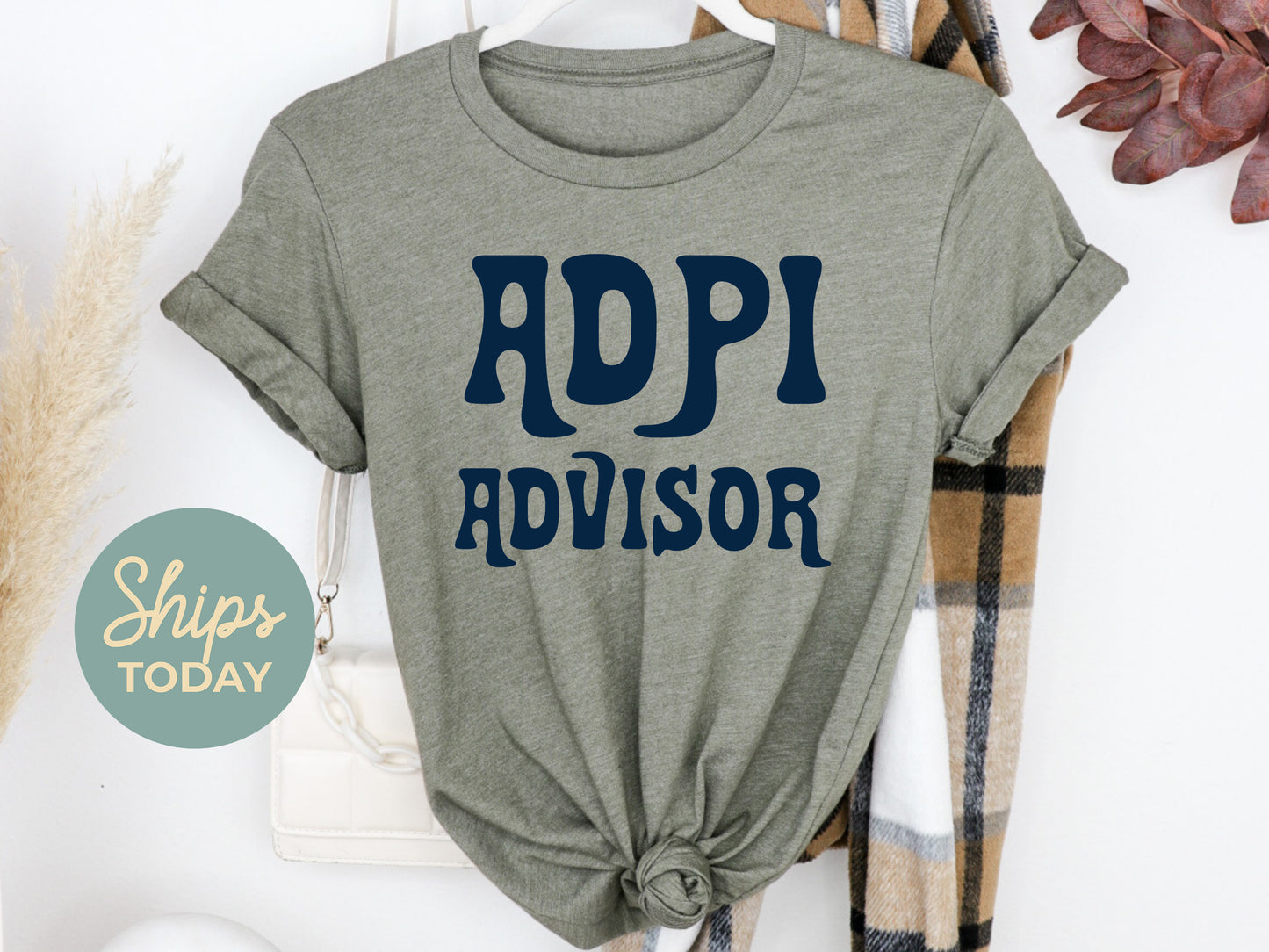 Alpha Delta Pi Best Advisor Sorority T-shirt _ 3098g