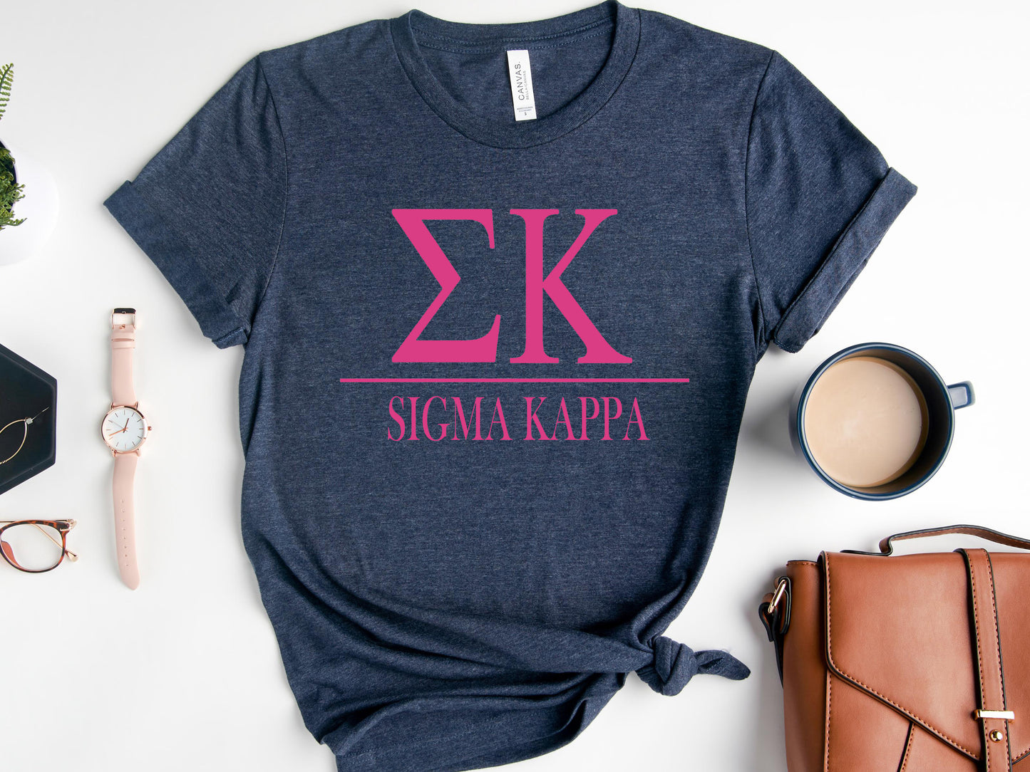 Sigma Kappa Loud Letters Sorority T-shirt _ 488g