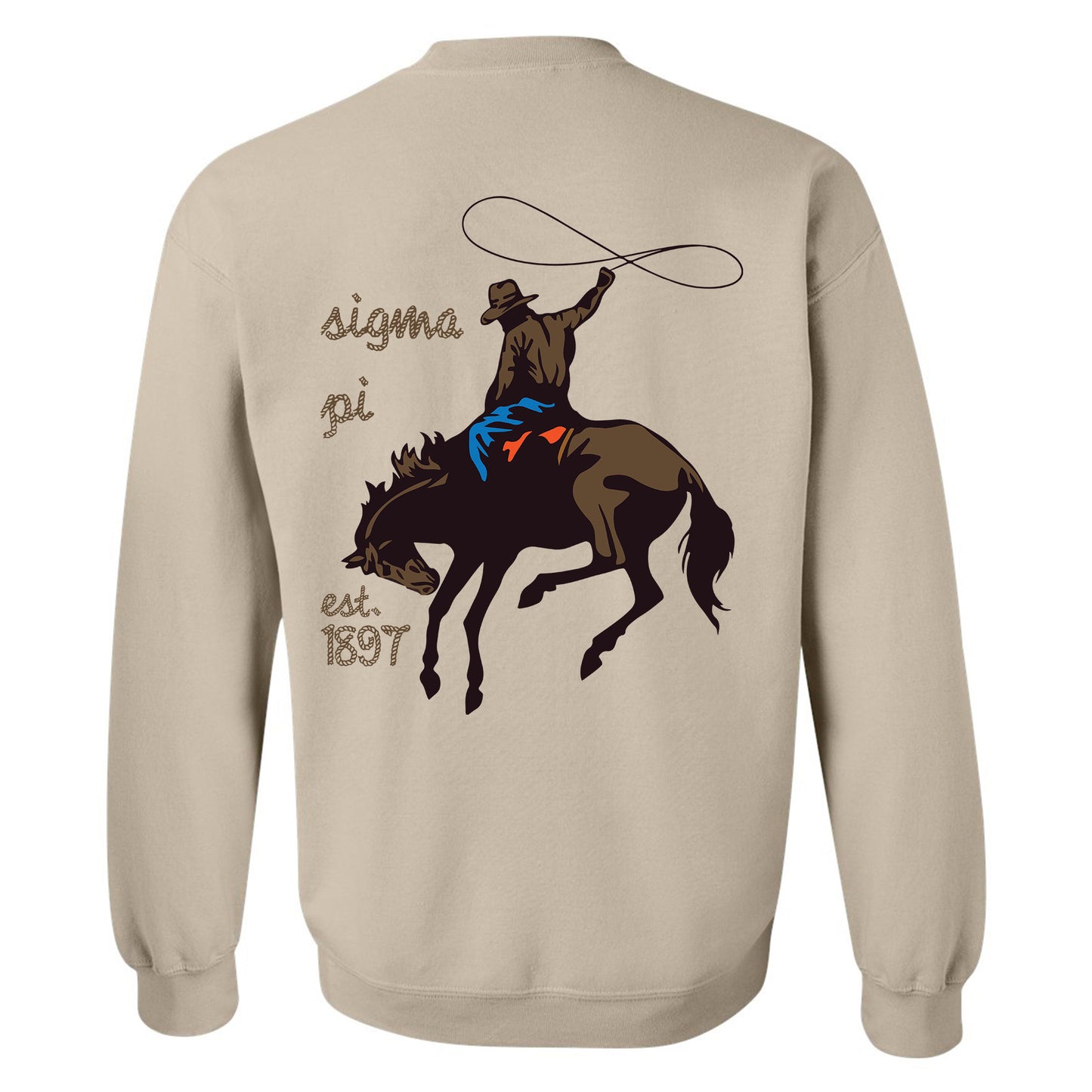 Sigma Pi Cowboy Fraternity Sweatshirt _ 31205g