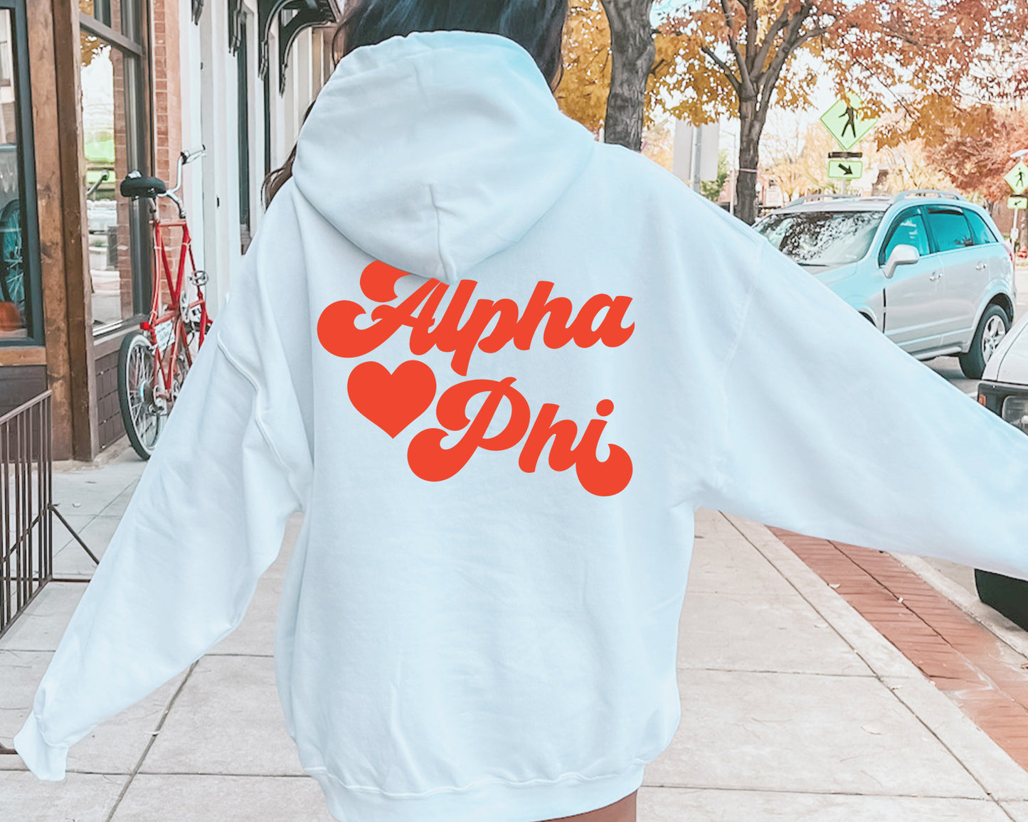 Alpha Phi Red Heart Sorority Hoodie _ 33351g