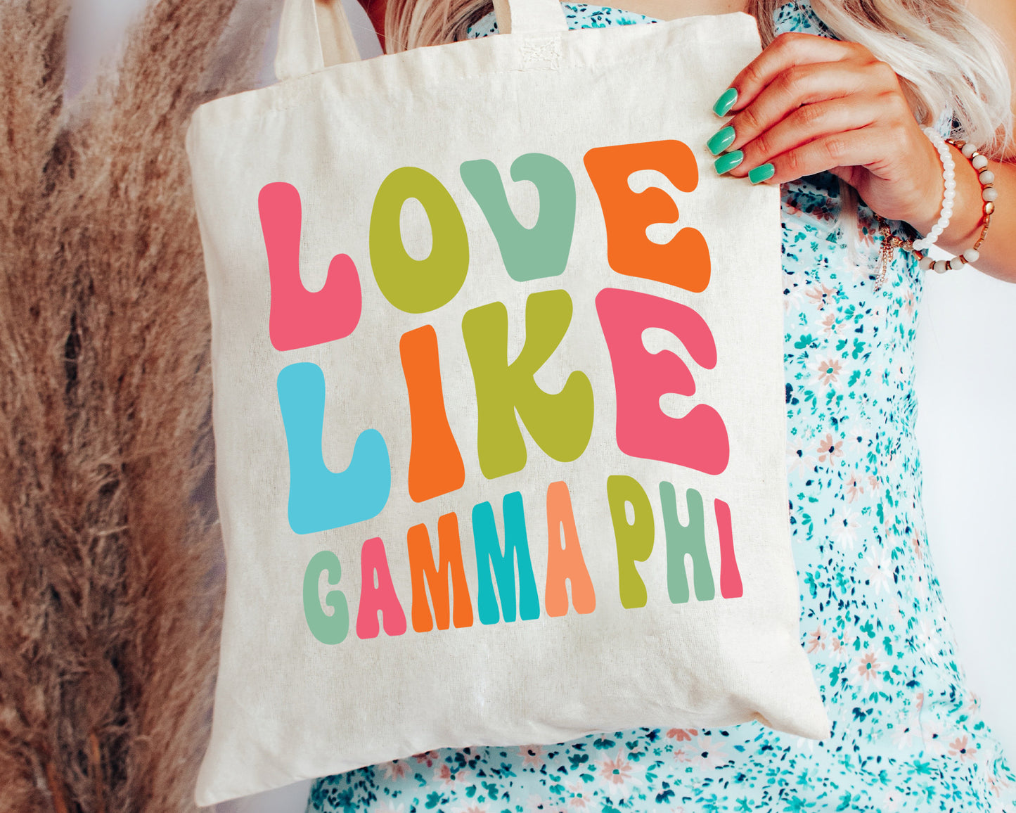 Gamma Phi Beta Love Like Sorority Tote Bag _ 34348g