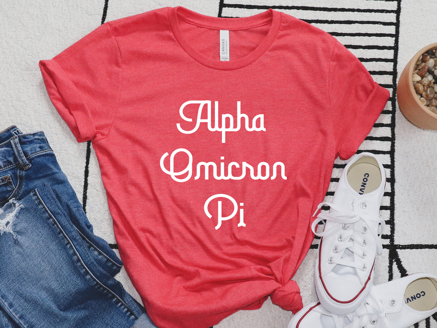 Alpha Omicron Pi All About That Pop Sorority T-shirt _ 2685g