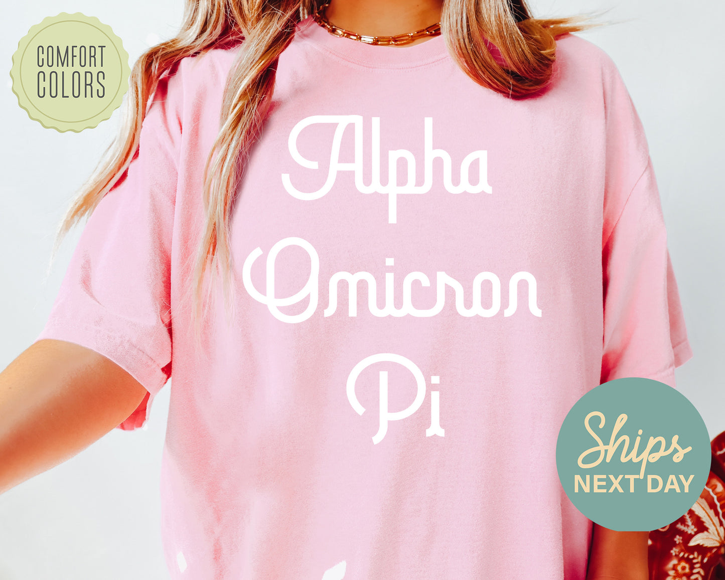 Alpha Omicron Pi All About That Pop Comfort Colors Sorority T-shirt _ 2685g