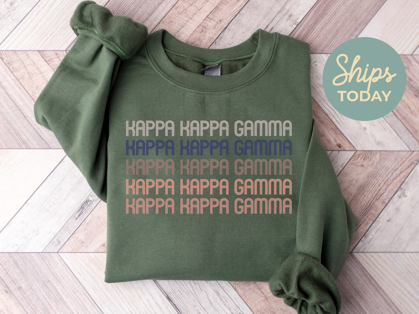 Kappa Kappa Gamma Greek Glamour Sorority Sweatshirt _ 31109g
