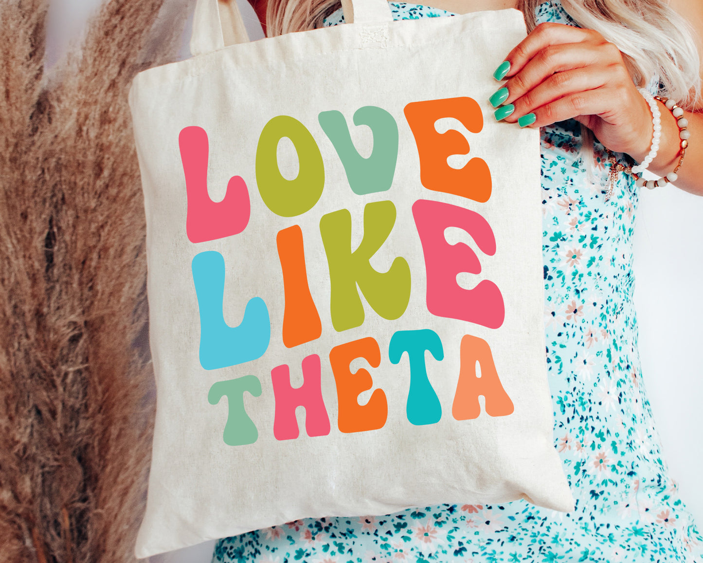 Kappa Alpha Theta Love Like Sorority Tote Bag _ 34349g