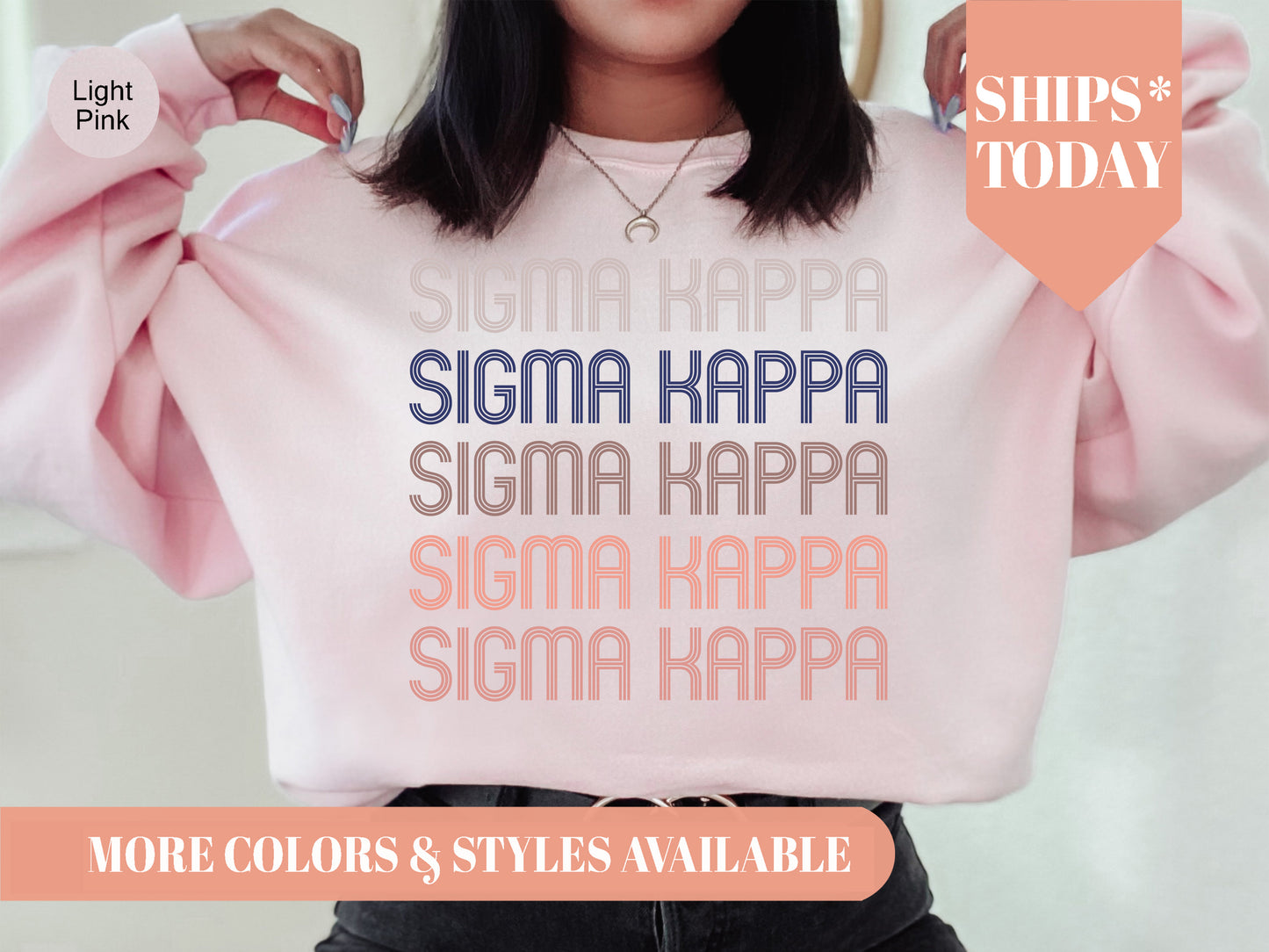 Sigma Kappa Greek Glamour Sorority Sweatshirt _ 31114g