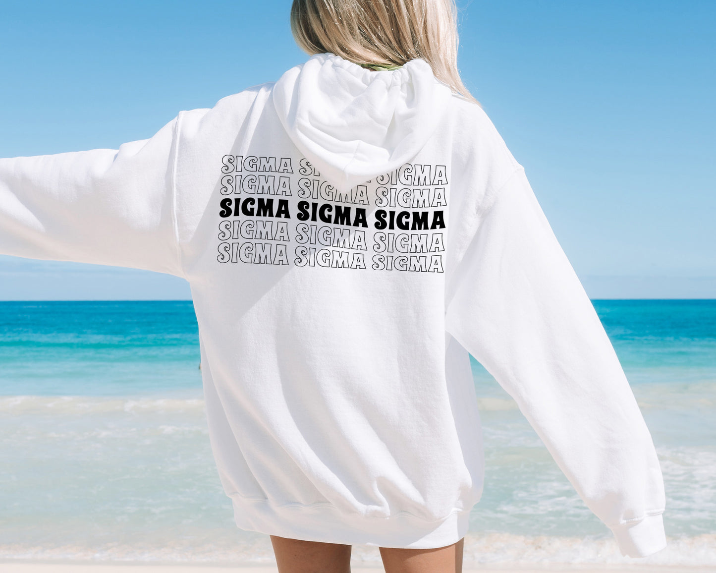 Sigma Sigma Sigma Wavy Letters Sorority Hoodie _ 33421g