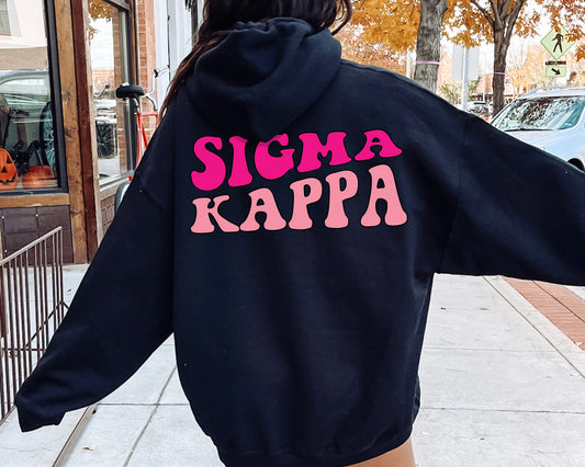 Sigma Kappa Shades of Pink Sorority Hoodie _ 32994g