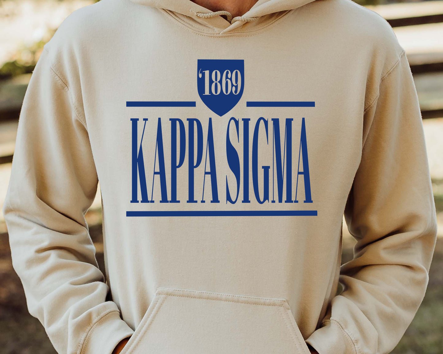 Kappa Sigma Shield Fraternity Hoodie _ 1195g