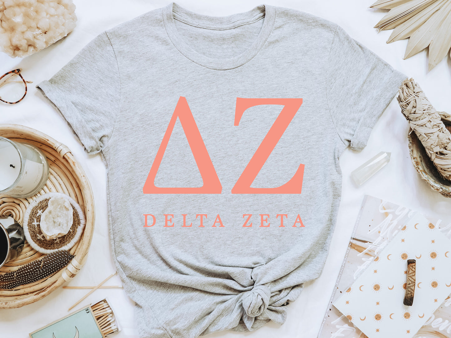 Delta Zeta Pink Personality Sorority T-shirt _ 661g