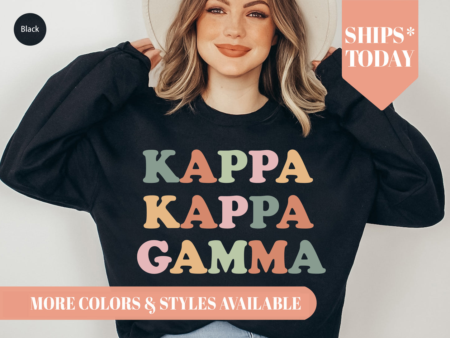 Kappa Kappa Gamma Bright and Proud Sorority Sweatshirt _ 431g