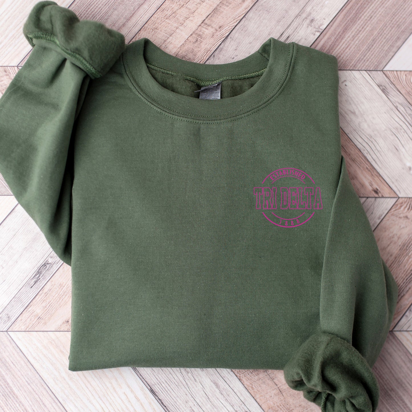 Delta Delta Delta Stamped Sorority Sweatshirt _ 39121g