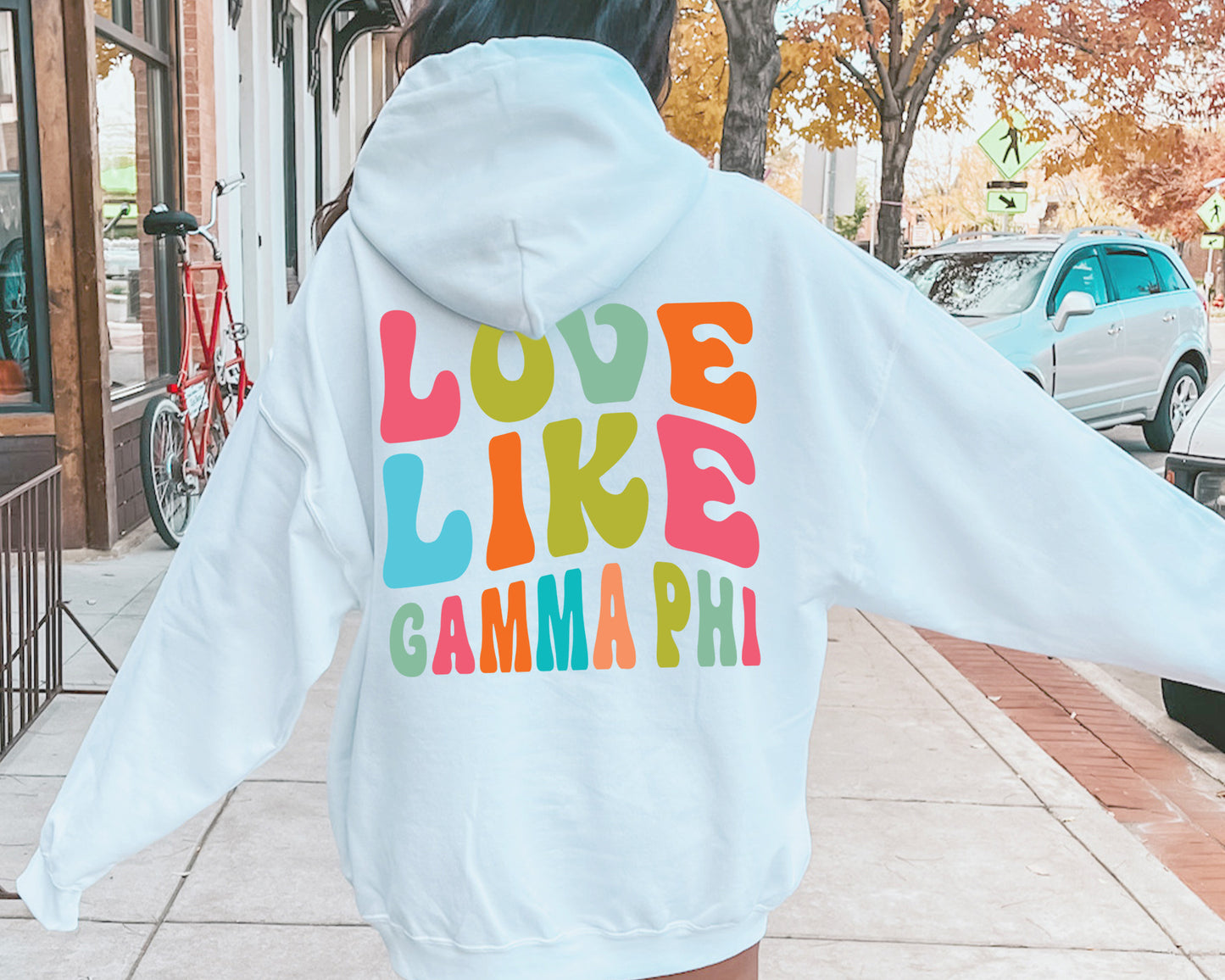 Gamma Phi Beta Blissful and Vibrant Sorority Hoodie _ 33168g