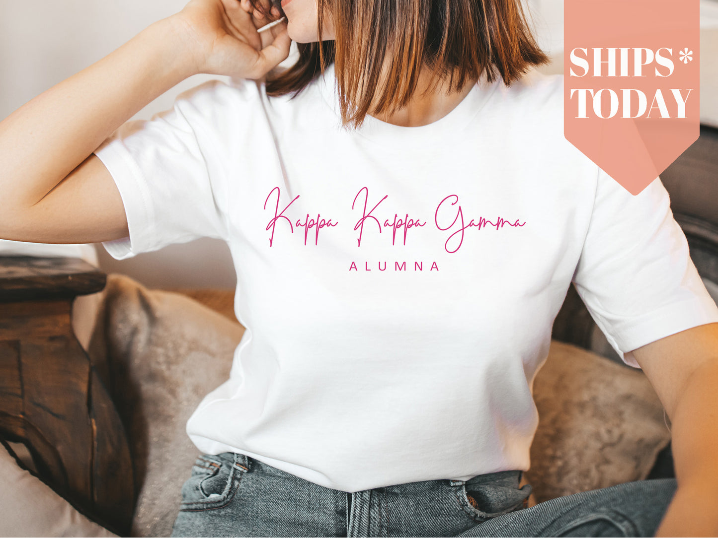 Kappa Kappa Gamma Simple and Sweet Alumna Sorority T-shirt _ 509g