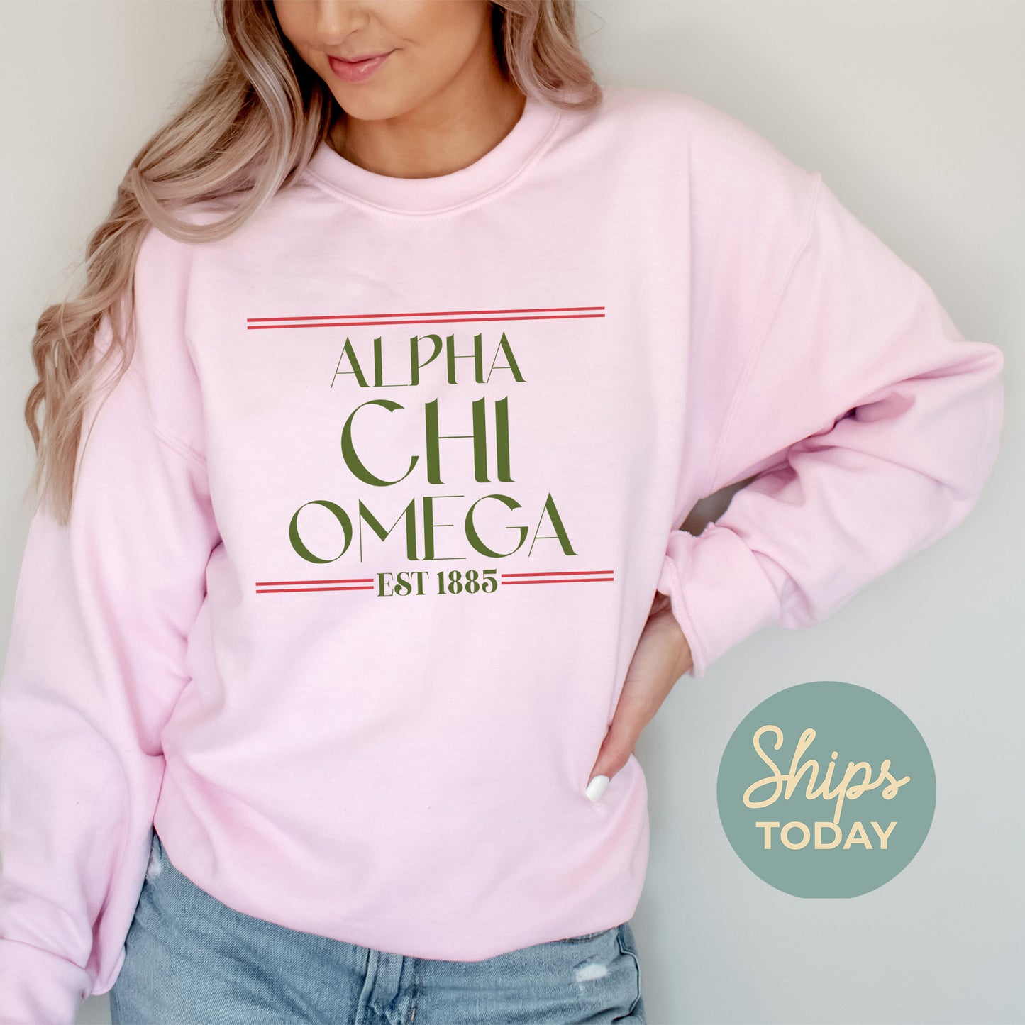Alpha Chi Omega Greek Harmony Sorority Sweatshirt _ 34964g