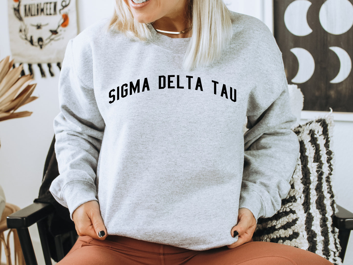 Sigma Delta Tau Just Bold Sorority Sweatshirt _ 2390g